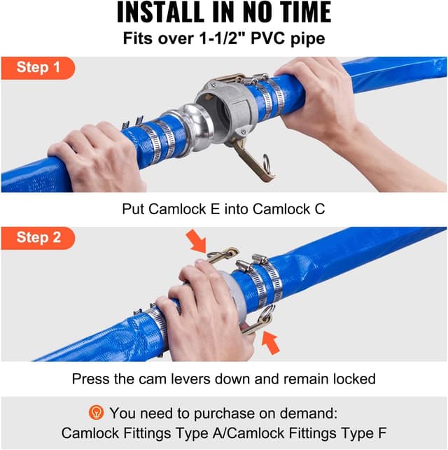 Thumbnail 3 de VEVOR Manguera de Retrolavado 2x50