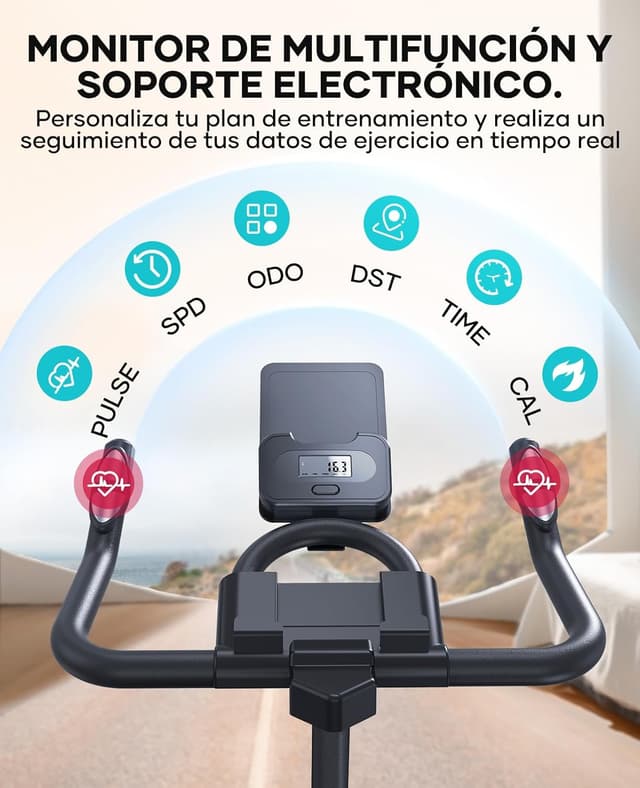 Thumbnail 5 de Toputure 15 kg bicicleta estática 160 kg