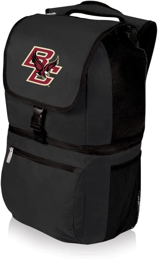 Detalle de NCAA Boston College Eagles Zuma Backpack Cooler (Black) — Soft Cooler Lunch Bag
