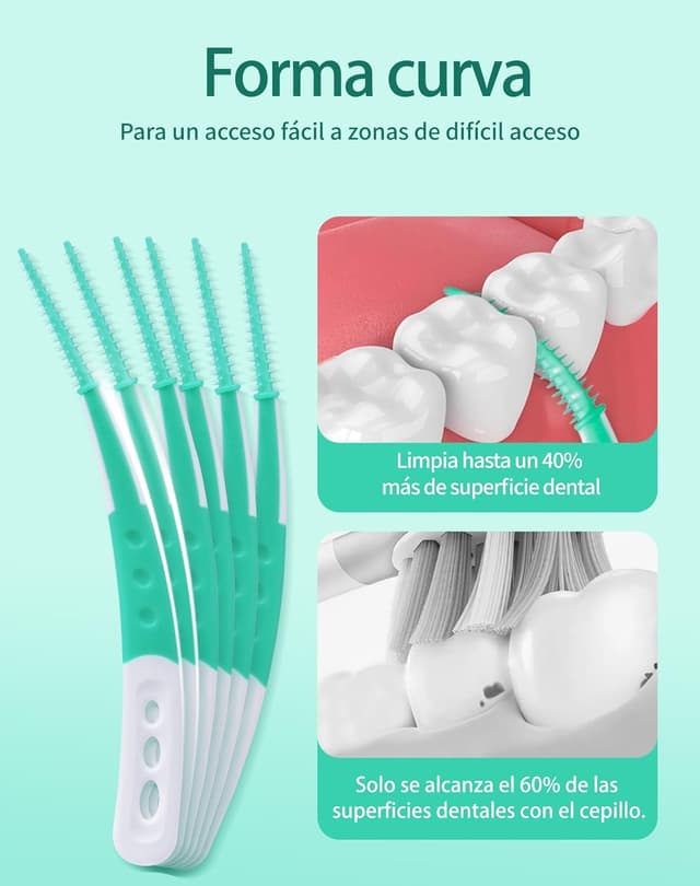 Thumbnail 2 de Cepillos interdentales 120x punta curva suave
