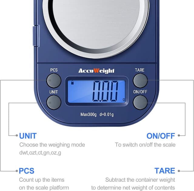 Thumbnail 3 de ACCUWEIGHT Blue 300g precision scale 0.01g