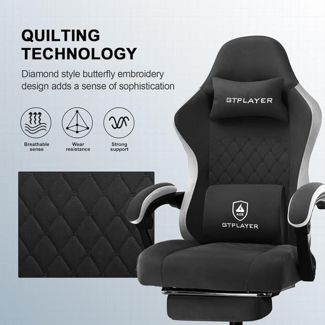 Thumbnail 3 de GTPLAYER Silla Gaming Ergonómica Reclinable con Reposapiés 🕹