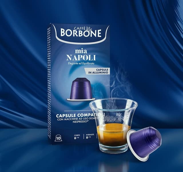 Detalle 2 de Caffè Borbone Mia Napoli ☕ 100 cápsulas para Nespresso