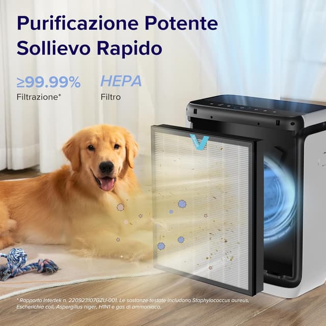 Thumbnail 5 de LEVOIT Purificatore d'aria CADR 416 m³/h per ambienti fino a 108 m² 🌬