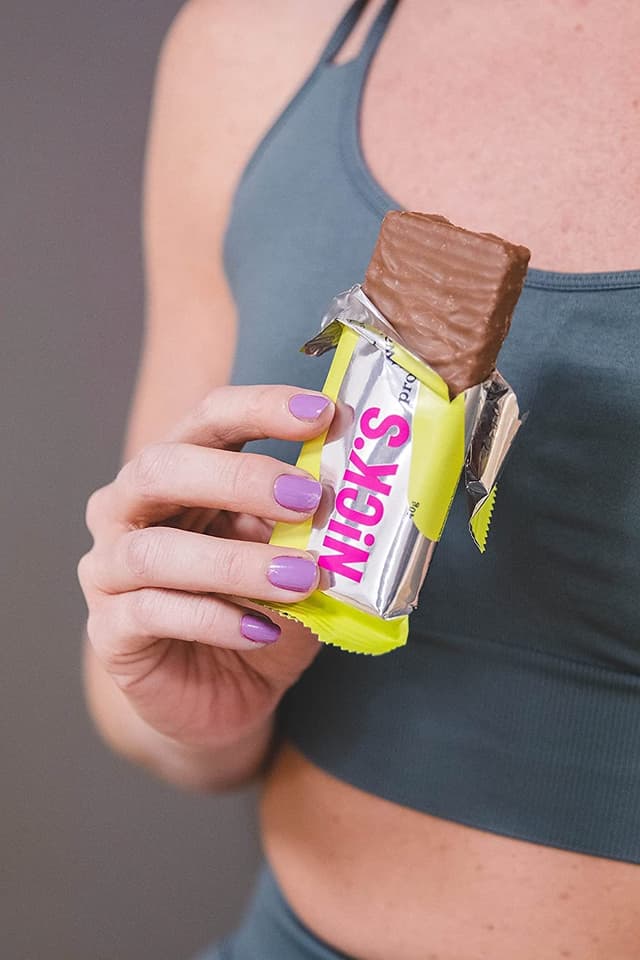 Detalle 2 de NICKS Protein Wafer Riegel Vanille – Low-Carb Proteinriegel ohne Zuckerzusatz, glutenfrei (25% Eiweiß)