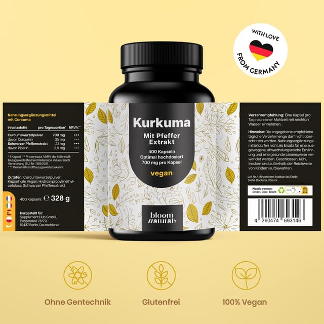 Thumbnail 6 de Kurkuma Kapseln mit 700 mg Curcumin
