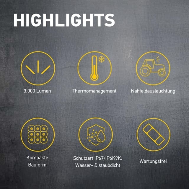 Detalle de HELLA Valuefit S3000 3000 lm Arbeitscheinwerfer đŠ