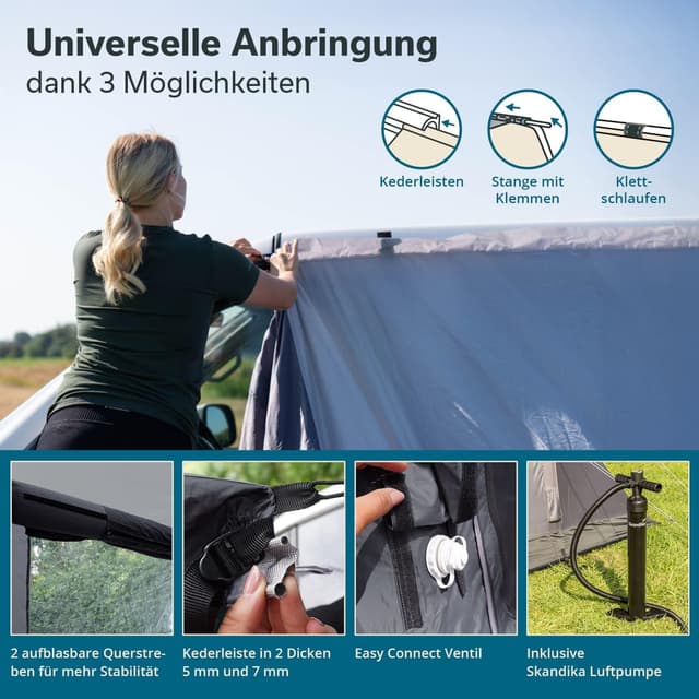 Detalle 2 de Skandika Busvorzelt Aarhus Luftzelt 3000 mm