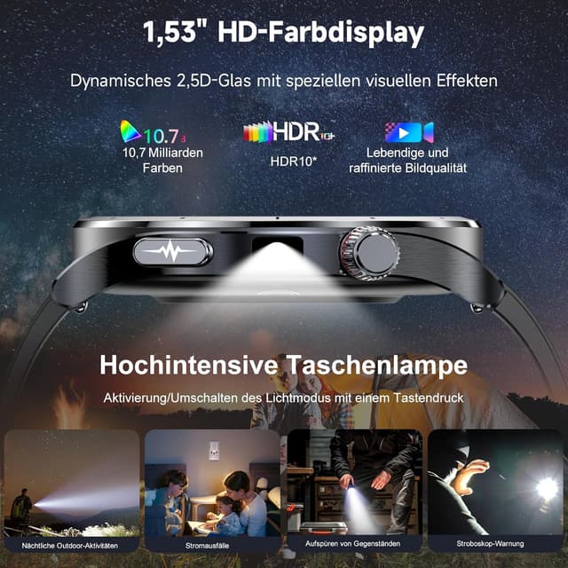 Thumbnail 5 de YUPENG AI Smartwatch Herren