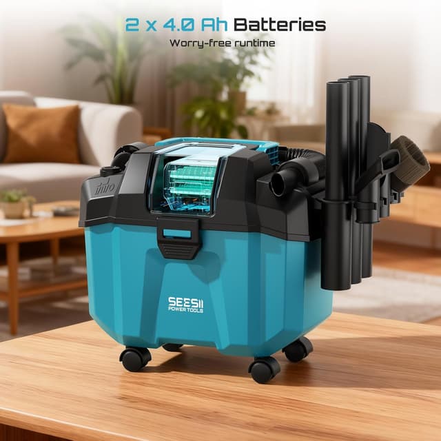 Detalle 1 de Seesii Aspirateur 10 L 8000 mAh đź§ą