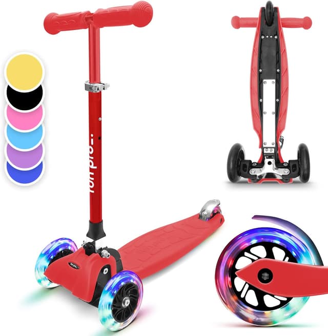 Detalle de Fun Pro One Family – trottinette enfant 3 roues lumineuses, guidon réglable et pliable jusqu’à 50 kg