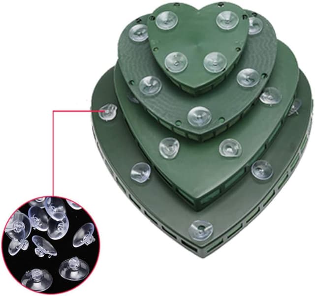 Thumbnail 4 de EXCEART Frischblumen Steckschaum Premium Grün Nassschaum Herzförmig 21 x 20 x 3 cm