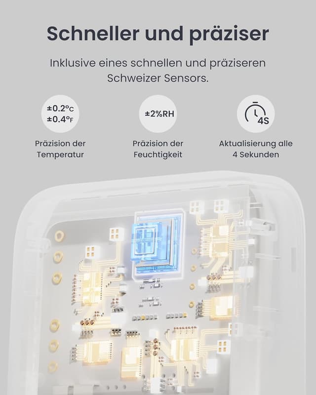 Detalle de SwitchBot Thermometer Hygrometer 68 Tage đĄ