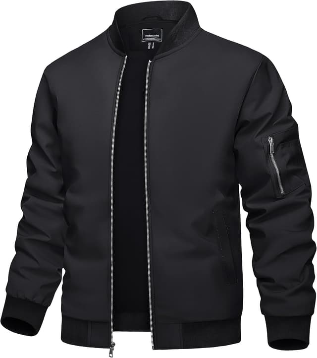 Detalle de TACVASEN Bomber Jacket Lightweight 1 Pocket