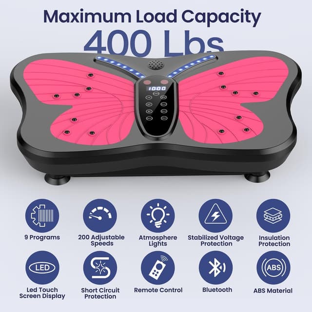 Thumbnail 2 de Vibration Plate 400 lb, 200 Speeds 🏋️♀