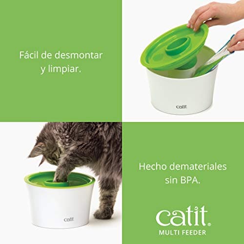 Detalle 1 de Catit Multi Feeder Senses 2.0: Comedero Interactivo para Gatos 🐱
