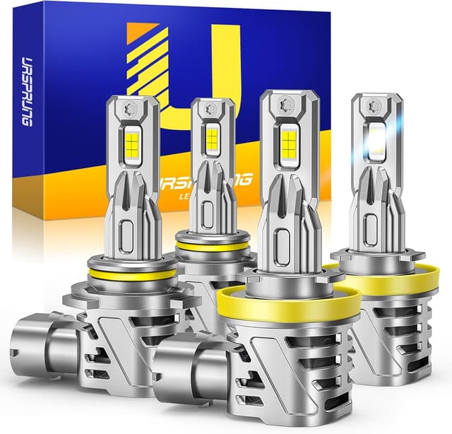 Detalle de Ursprung 2026 Upgrade H11 / 9005 LED Bulbs Combo (H8/H9/HB3 1:1 Mini Size) — 6500K Cool White, Plug & Play
