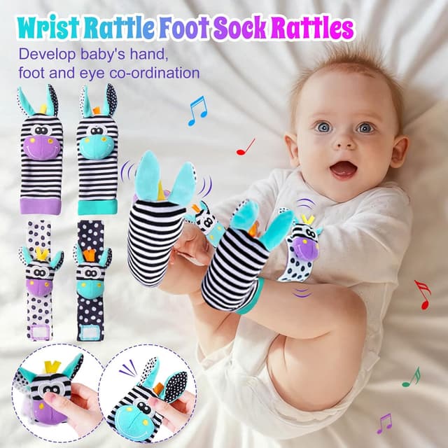 Thumbnail 6 de Baby Toys 0-6 Months Teething Rattle Set