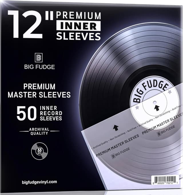 Imagen de Big Fudge 12" Vinyl Sleeves 50 Pack ๐ en OfertitasTOP