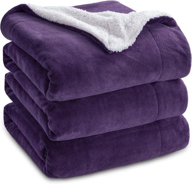 Imagen de Bedsure Sherpa Fleece Throw Blanket 220x240 cm en OfertitasTOP