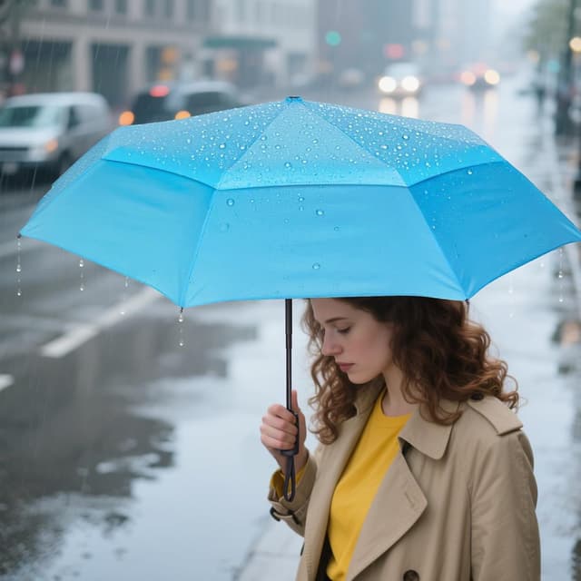 Thumbnail 6 de PTEROMY Windproof Compact Travel Umbrella 42"