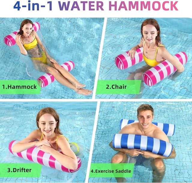 Detalle de JUXIAO 5-Pack XL pool floats, 4-in-1