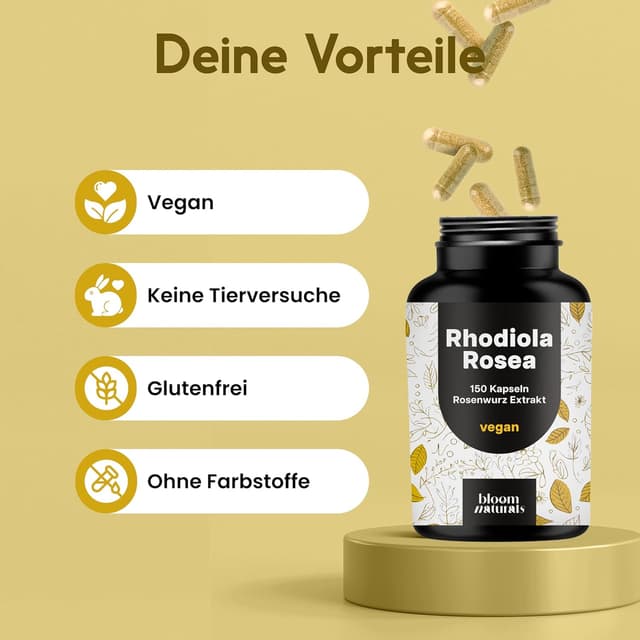 Thumbnail 3 de Rhodiola Rosea 10:1 Extrakt 500 mg Kapseln