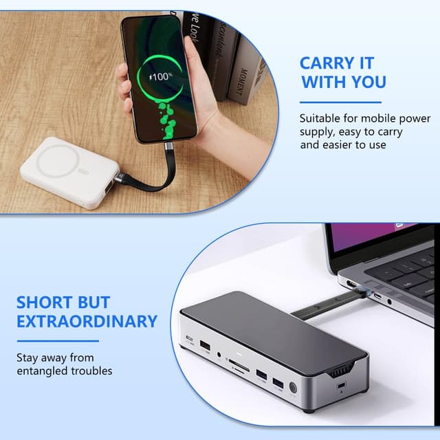 Thumbnail 6 de OFFCUP USB-C Kabel Kurz 60W 13 cm