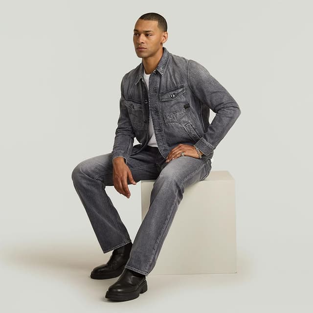 Detalle 2 de G-STAR Herren A-Line Slim Jacket (grau)