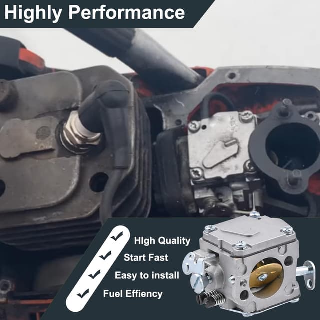 Detalle de ZAMDOE replacement carburetor for Husqvarna chainsaws (503280316 / 574331601 etc.)