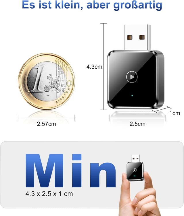 Thumbnail 1 de Mini Kabelloser CarPlay Adapter für iPhone