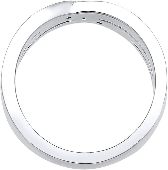 Detalle de Elli DIAMONDS Ring Cross Over 0,015 ct. đź’Ť