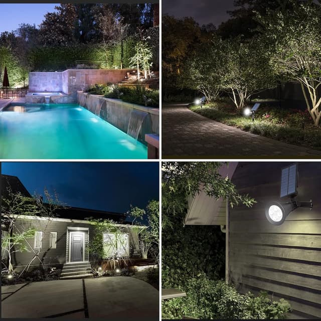 Thumbnail 6 de T-SUN T-SUN (2 Pack) Faretto solare da esterni impermeabile con 2 modalità e angolo regolabile fino a 180°