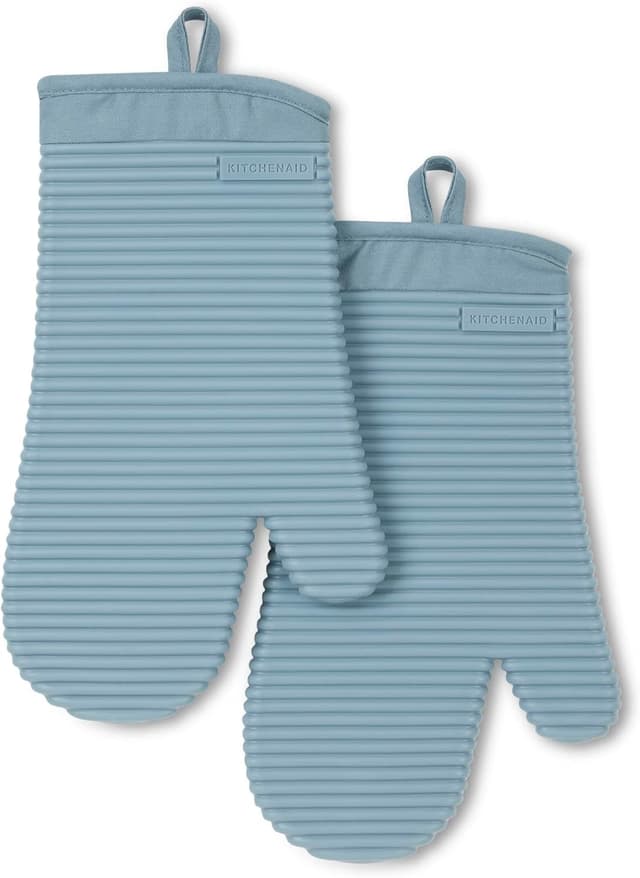 Thumbnail 5 de KitchenAid Ribbed Silicone Oven Mitts 2-Pack