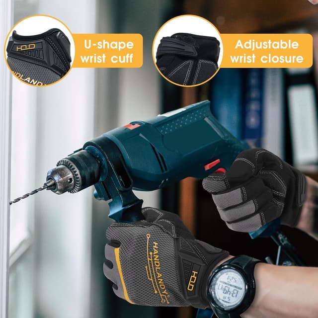 Detalle de HANDLANDY touchscreen work gloves