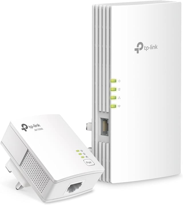 Detalle de TP-Link Powerline Wi‑Fi 6 Extender TL‑WPA7817 KIT (AV1000 Powerline + AX1500 Dual‑Band Wi‑Fi, EasyMesh, Gigabit Port)