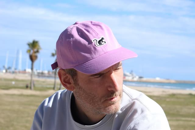 Detalle de Surf Monkey Berretto Baseball Classic Dad in cotone biologico, taglia unica regolabile