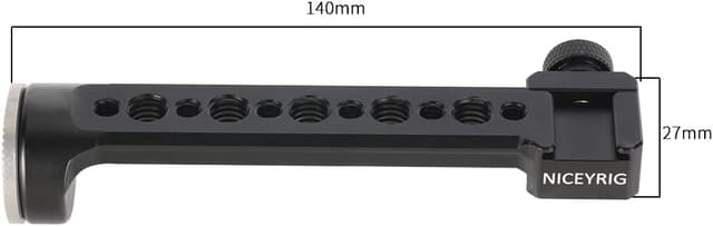 Detalle de NICEYRIG NATO Rail Extension Bar with Rosette Mount Adapter with NATO Clamp