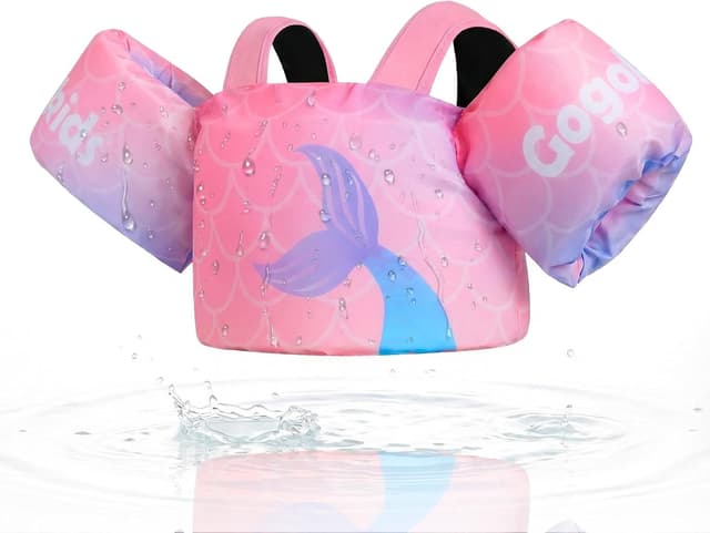 Detalle de Gogokids Toddler Swim Vest (24–66 lbs) with Adjustable Fit and Water Wings Floaties