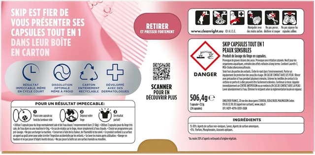 Thumbnail 2 de SKIP Lessive capsules Peaux sensibles 72 lavages