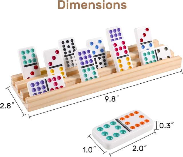 Detalle de Mexican Train Dominoes Set Double 12
