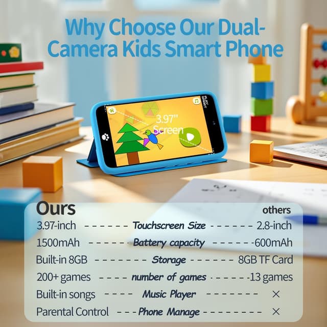 Thumbnail 5 de MOMILLA Kids Smart Phone 3.97" touchscreen