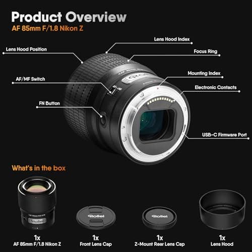 Thumbnail 8 de Rollei AF 85 mm F/1.8 objectif plein format