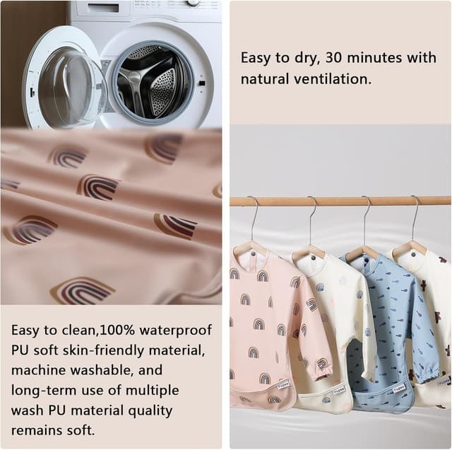 Thumbnail 2 de Yiupea Babero con Mangas Largas 6-24 meses 🍼