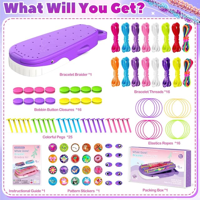 Detalle 2 de Whale bracelet making kit 16 bracelets