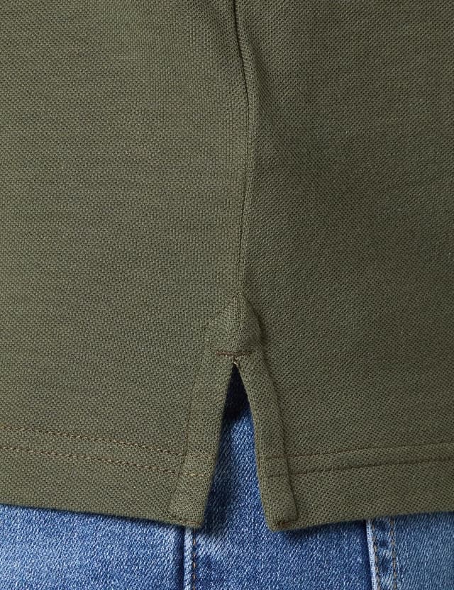 Detalle de Tommy Jeans Polo homme à manches courtes slim fit, col en tricot côtelé