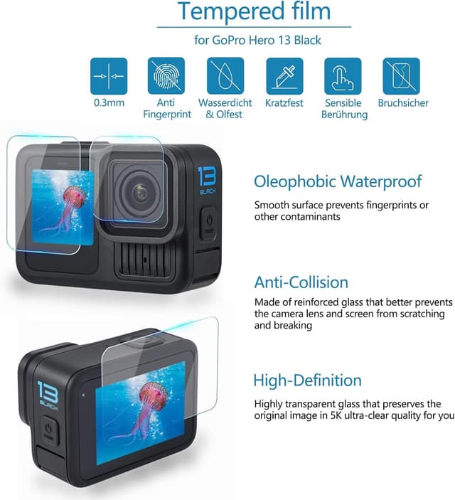 Detalle de YAVOCOS 65‑in‑1 Zubehörset für GoPro Hero 13 Black