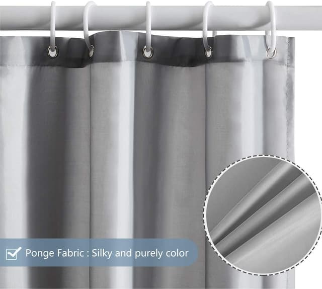 Detalle 2 de Furlinic Rideau de douche anti moisissure 180x210