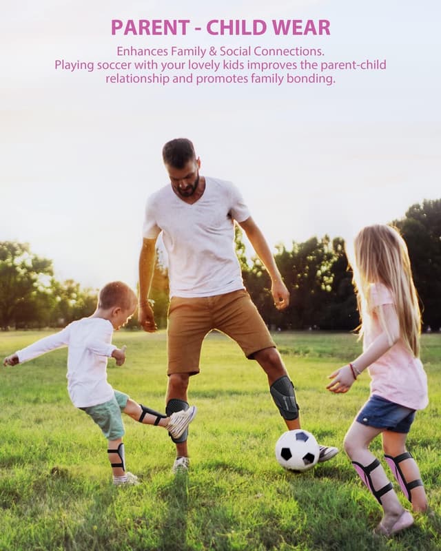 Detalle 2 de CE Certified Airsfish Kids Soccer Shin Guards (Youth Youth Sizes XXS–M) — 1 Pair