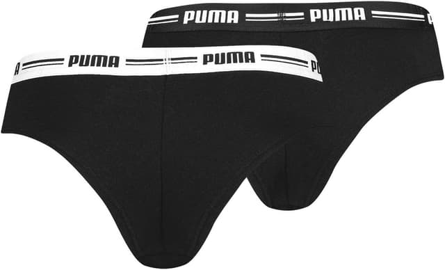 Detalle 1 de Puma Women Brazilian 2P Pack noir, taille L : le lot de bas confort à porter au quotidien